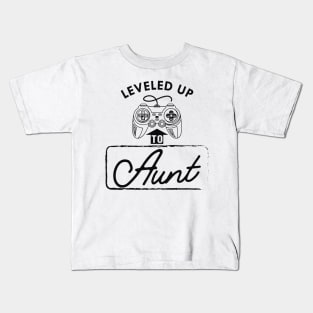 New Aunt - Leveled up to aunt Kids T-Shirt